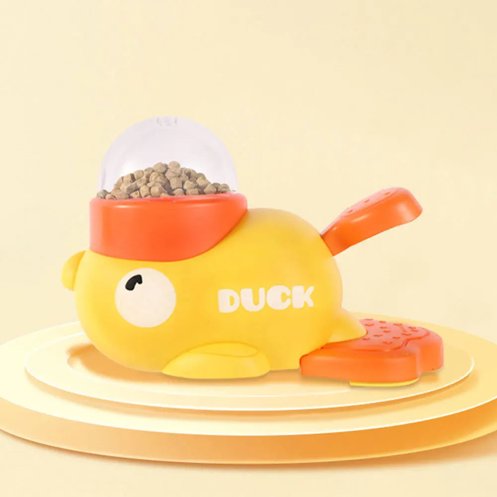 Dog Puzzle Feeder Duck Design Interactive Treat Dispenser