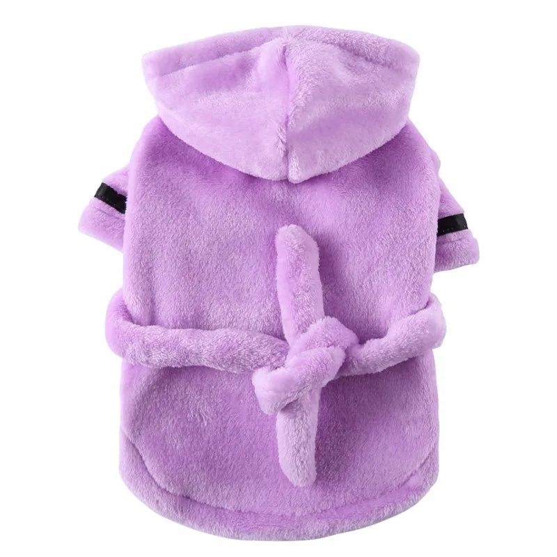 Dog Bathrobe Hooded for Household Pets and Cats Everyday Use