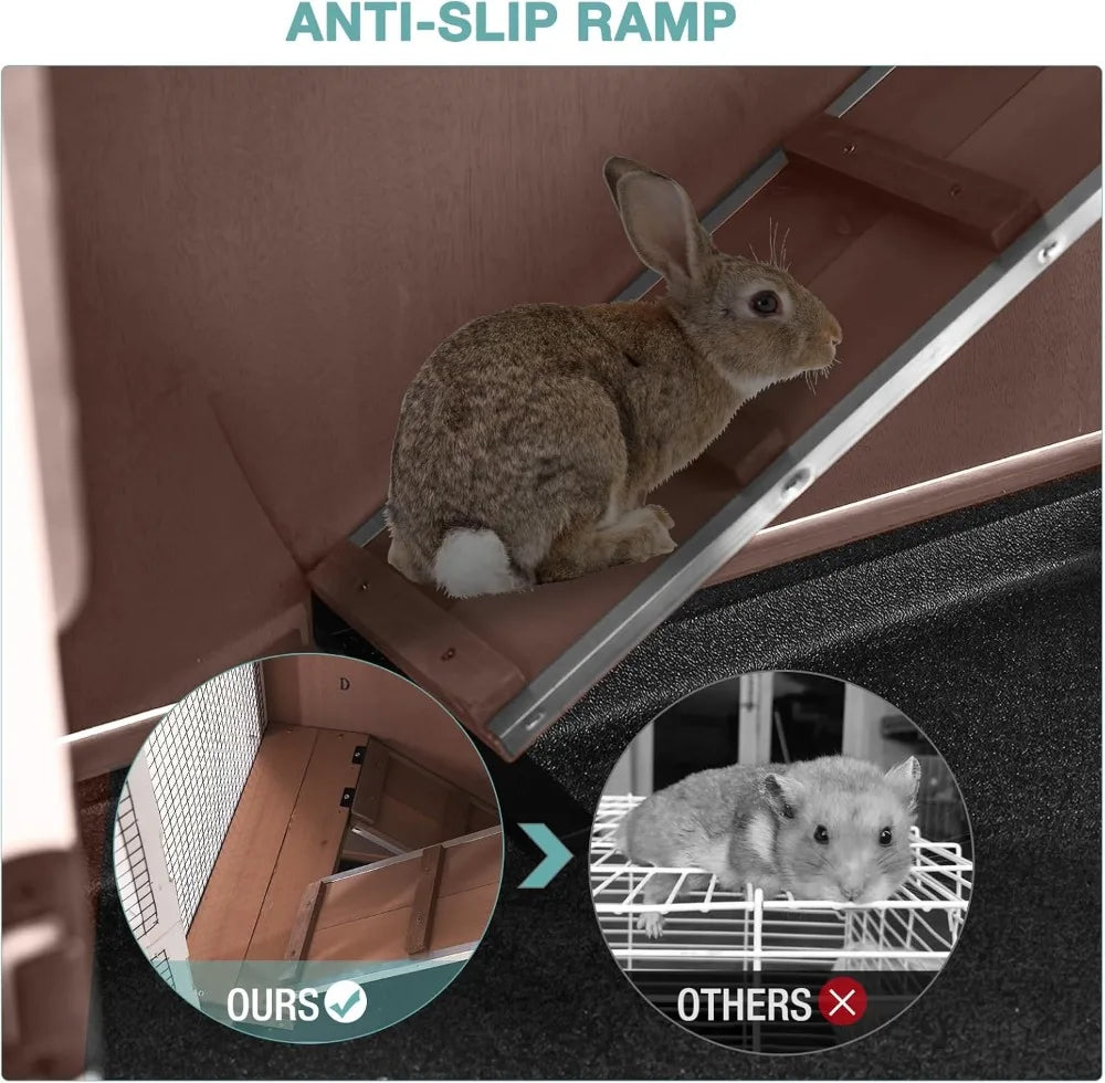 Rabbit Hutch Indoor Small Animal Cage For Rabbits And Guinea Pigs