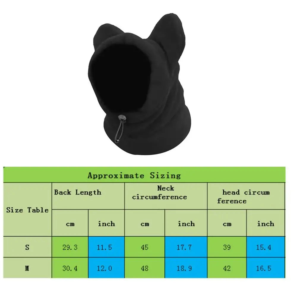 Dog Hat Fleece Bat Headwear For Pets Cozy Everyday Wear