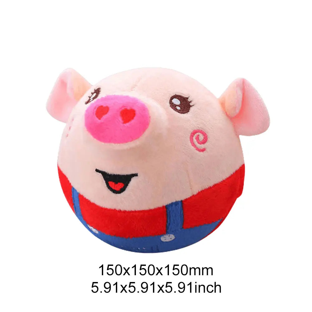 Shunmaii Cartoon Pig Moving Pet Plush Toy USB Rechargeable