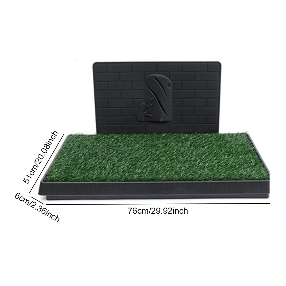 Dog Grass Pad With Large Tray For Indoor Puppy Potty