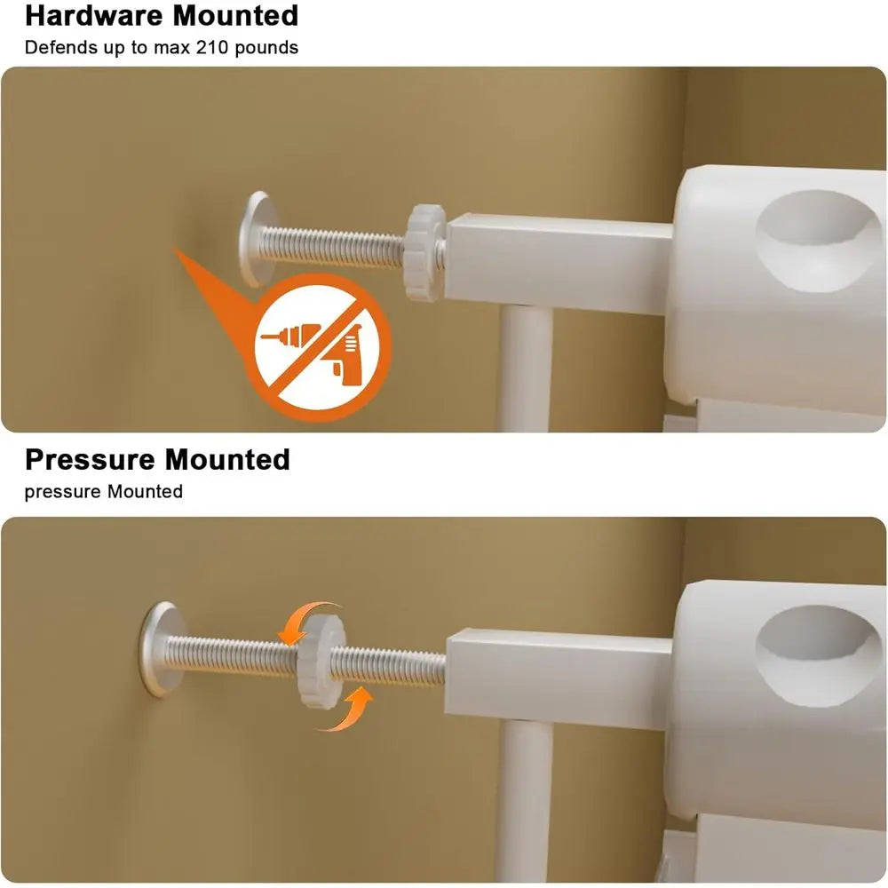 Baby Gate Extra Wide Adjustable Plastic Indoor Use