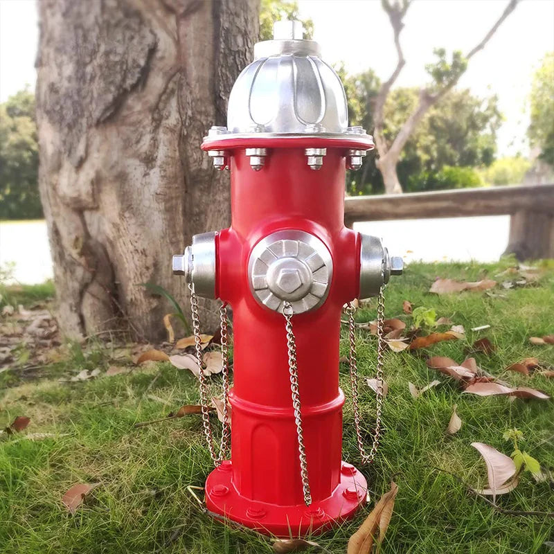 Hign-concerned Dog Fire Hydrant Urinal Column Garden Decor