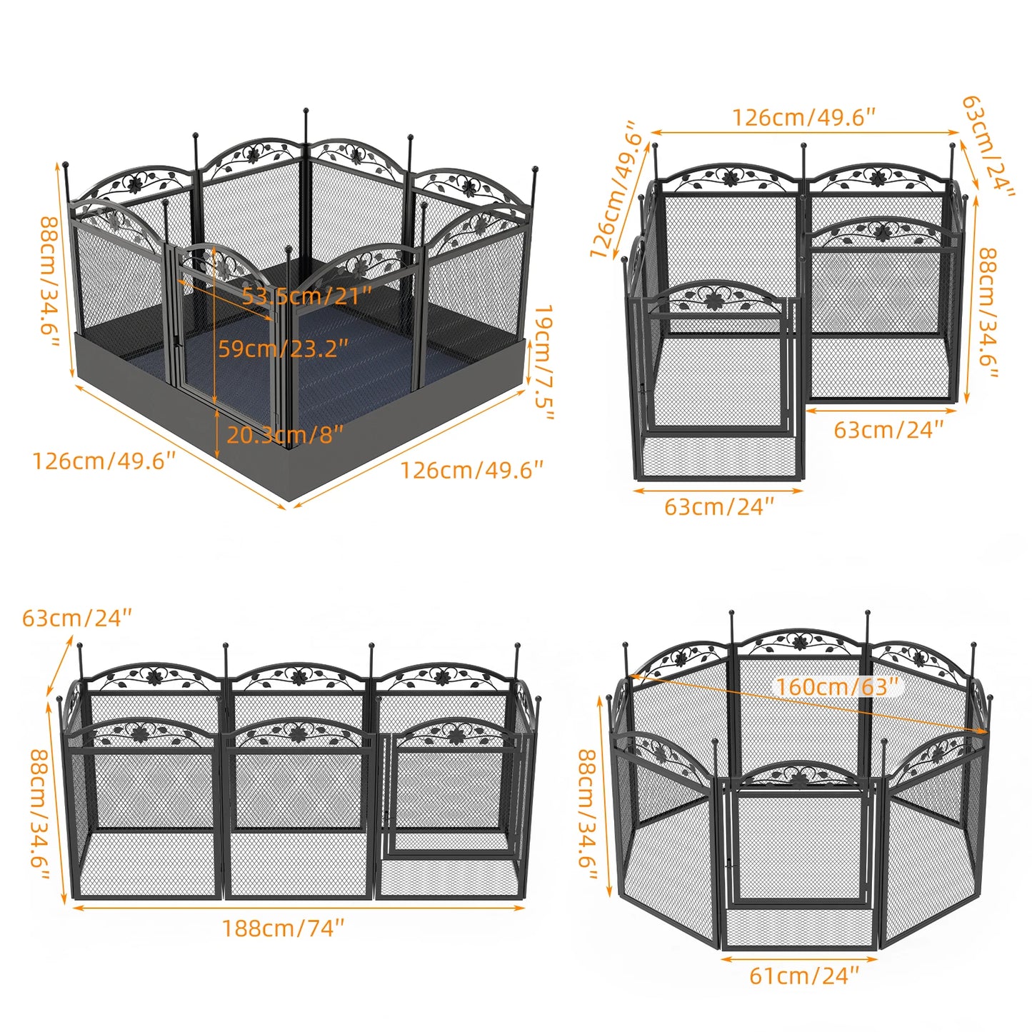 BINGOPAW Dog Playpen Heavy Duty Whelping Training