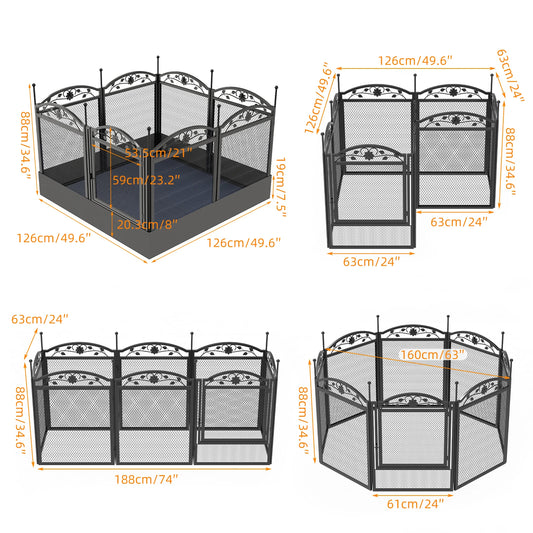 BINGOPAW Dog Playpen Heavy Duty Whelping Training