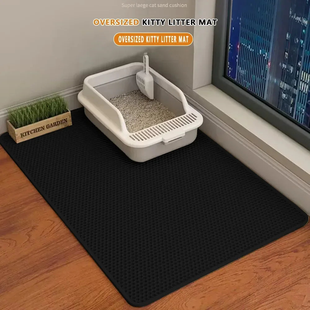 Zhejiang Waterproof Leather Cat Litter Mat With Double Layer