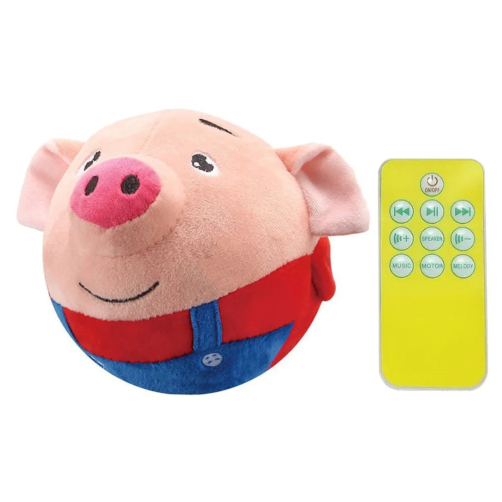 Shunmaii Cartoon Pig Moving Pet Plush Toy USB Rechargeable
