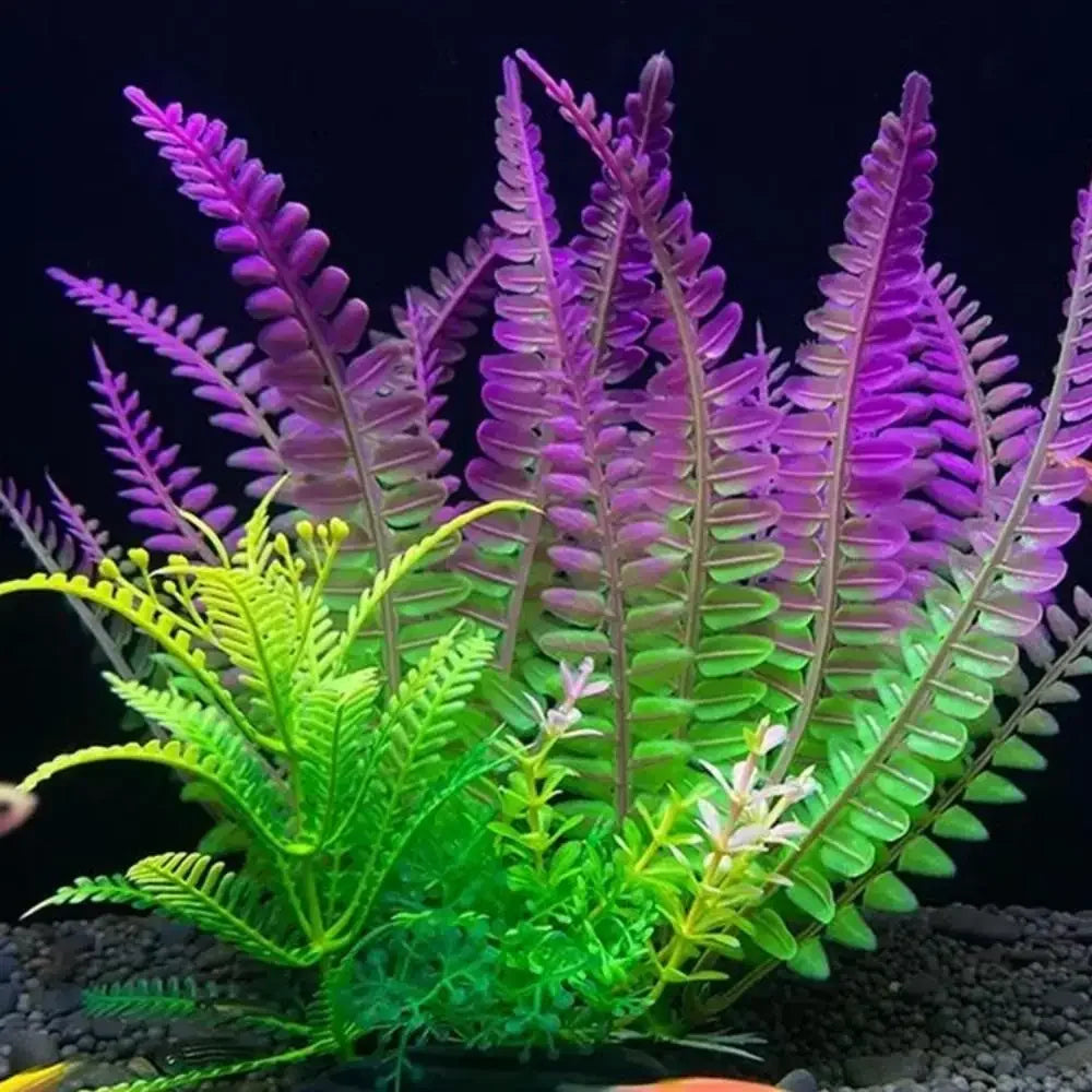 Artificial Aquarium Plants Plastic For Freshwater Fish Tank
