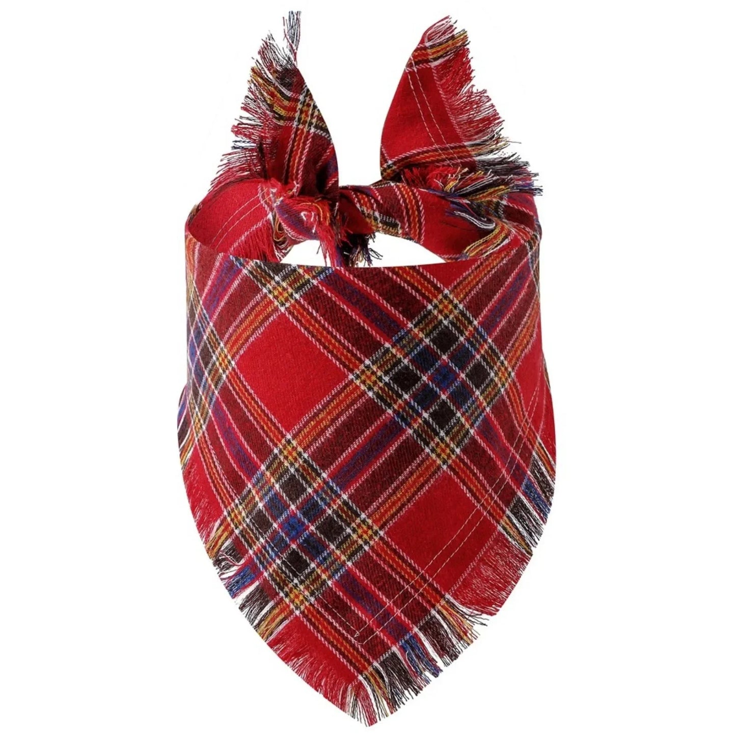 Dog Bandana with Tassel Edges Holiday Party Accessory
