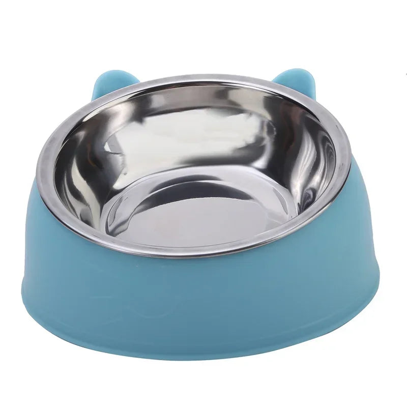 Portable Raised Wooden Non-Slip Pet Bowl For Cats And Dogs