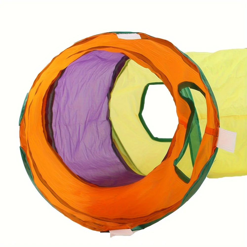 Cat Tunnels Suede Fabric 4 Pack For Cats Indoor Playset