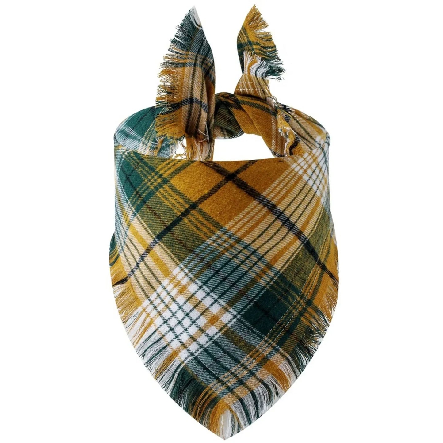 Dog Bandana with Tassel Edges Holiday Party Accessory