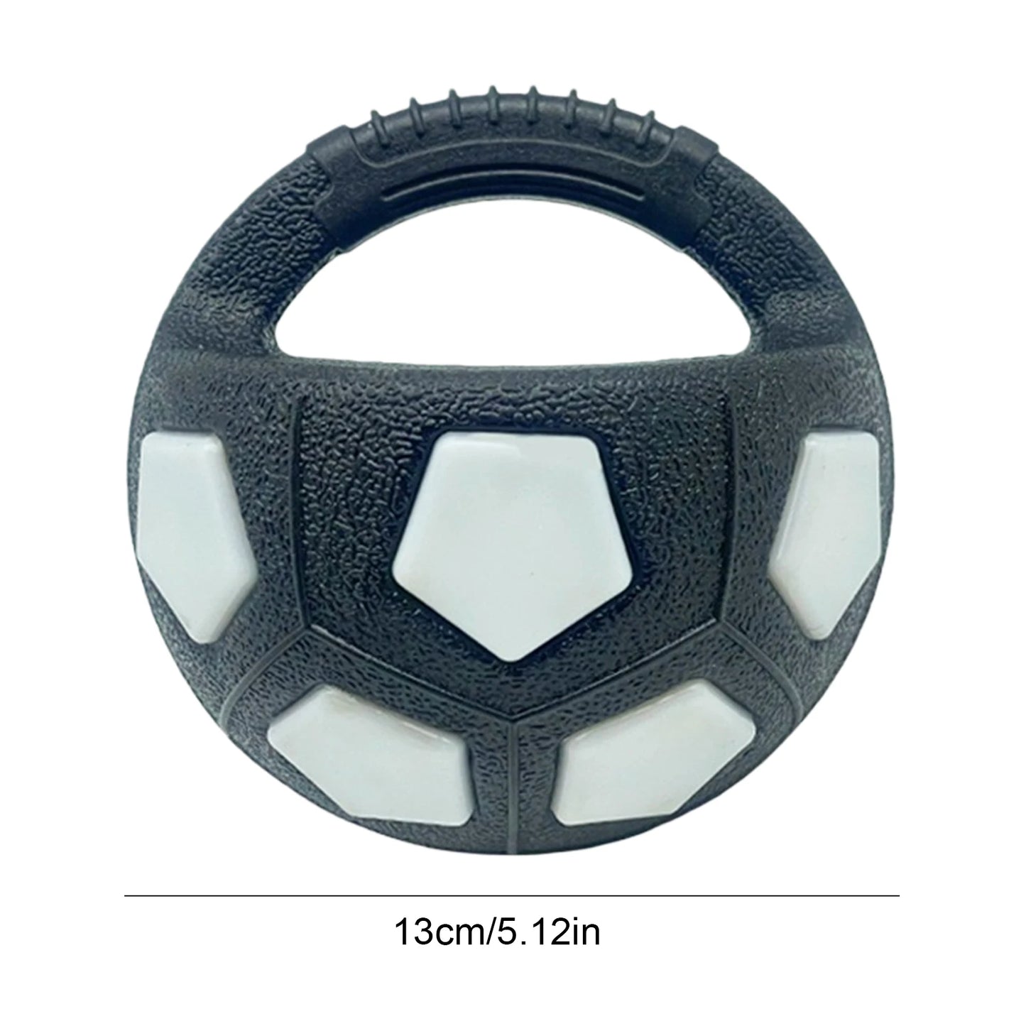 Dog Calming Ball With Handle Football Toy, Squeaky Interactive