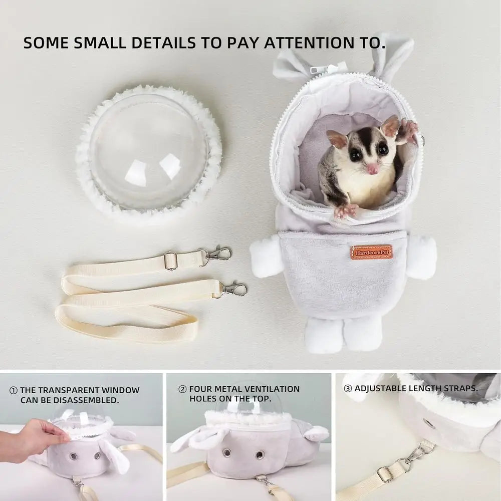 Small Animal Carrier With Rabbit Shaped Design For Pets