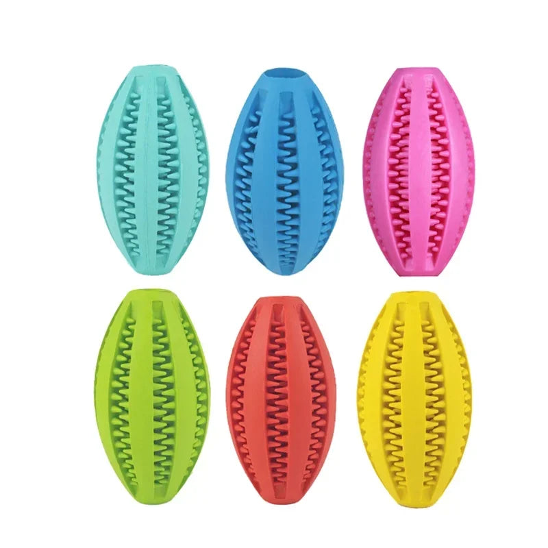 Dog Chew Ball Natural Rubber Teeth Cleaning Toy