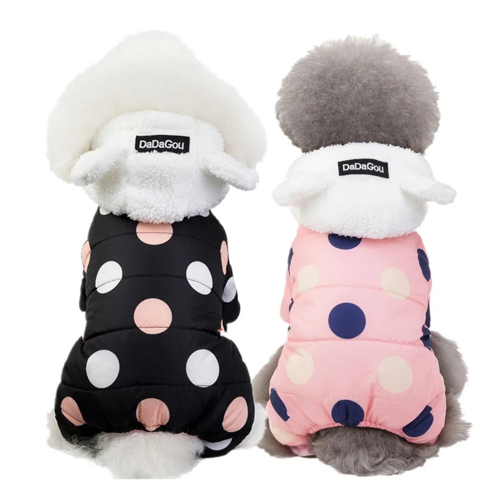 Dog Hoodie Fleece Coat Warm Winter Puppy Sweater Jacket