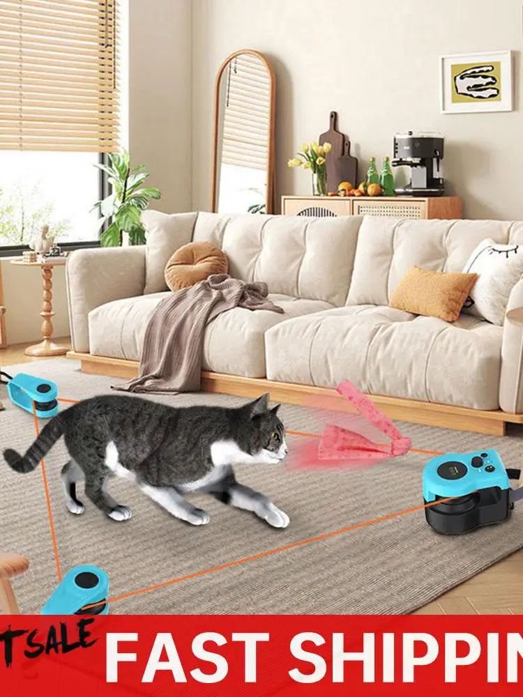 Cat Treadmill Kit DIY Mouse-Chasing Exercise Toy for Indoor Cats
