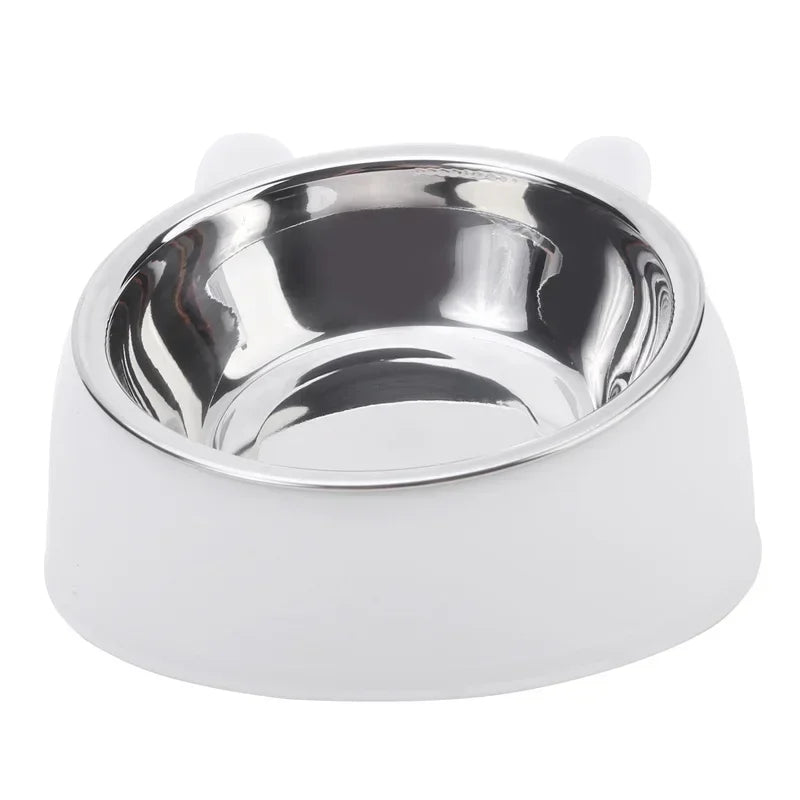 Portable Raised Wooden Non-Slip Pet Bowl For Cats And Dogs