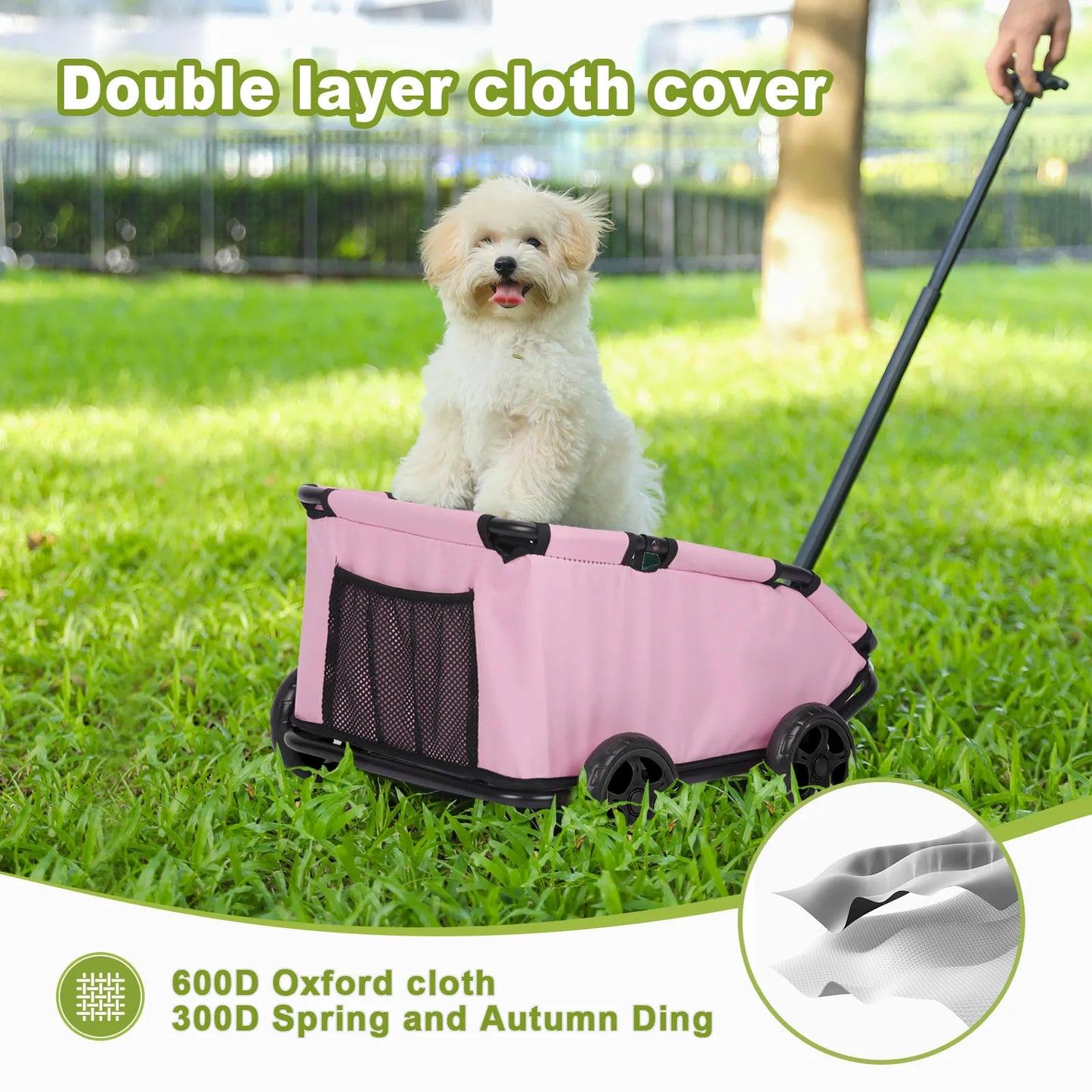 Pet Stroller Folding Travel Carrier For Small Pets