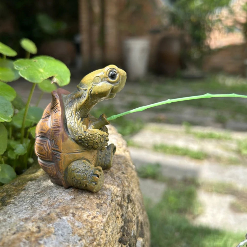 Turtle Aquarium Statue Resin Ornament For Home Fish Tank Decor