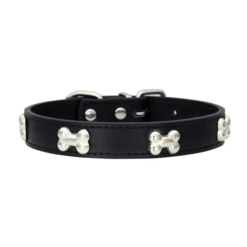 Leather Dog Collar Breakaway Durable Accessory For Pets