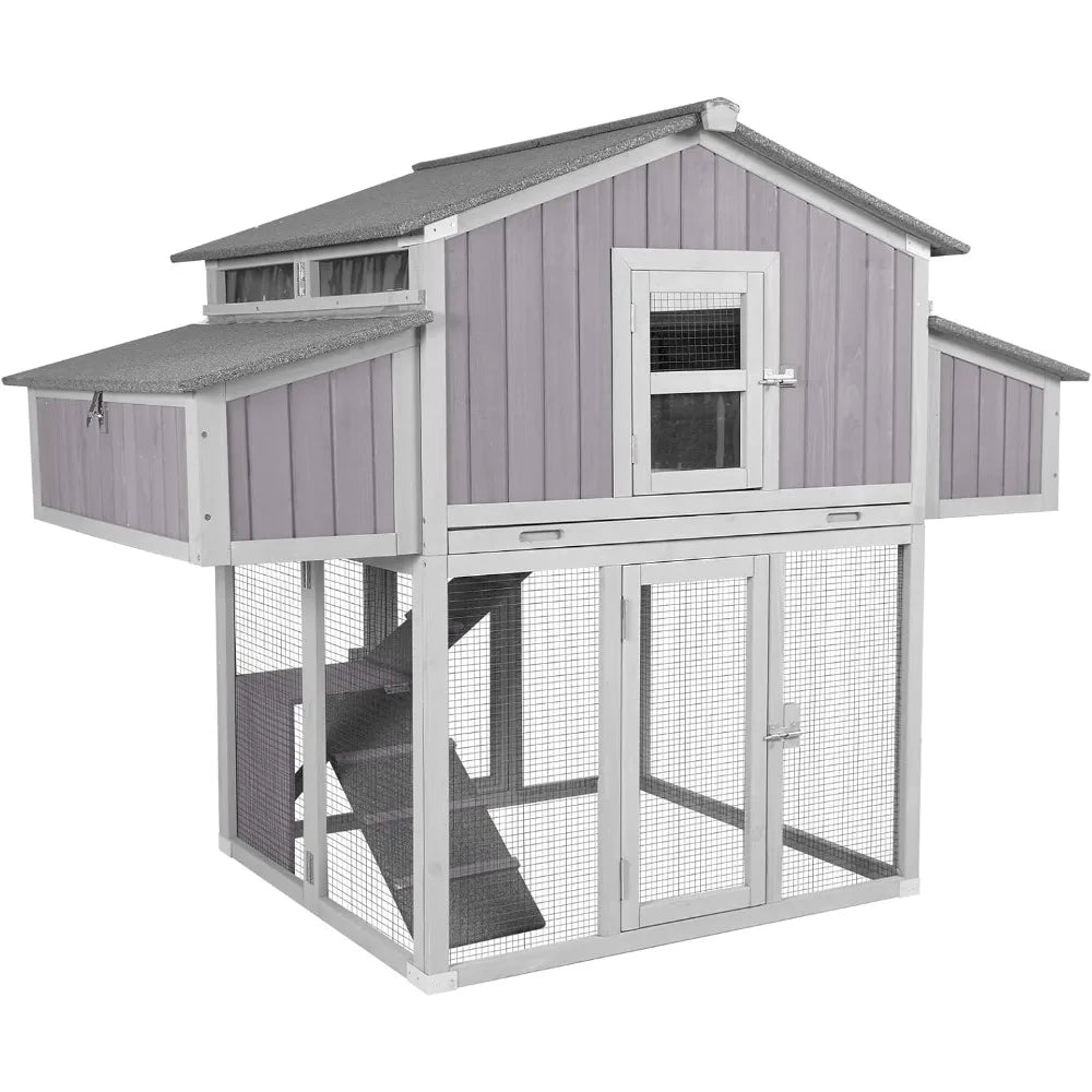Chicken Coop Foldable Fir Wood Outdoor Nesting Box
