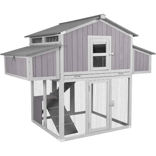Chicken Coop Foldable Fir Wood Outdoor Nesting Box