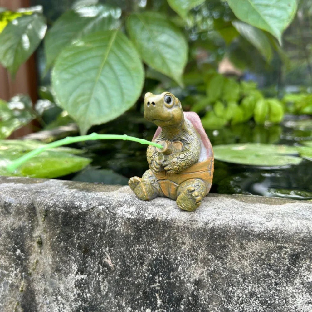 Turtle Aquarium Statue Resin Ornament For Home Fish Tank Decor