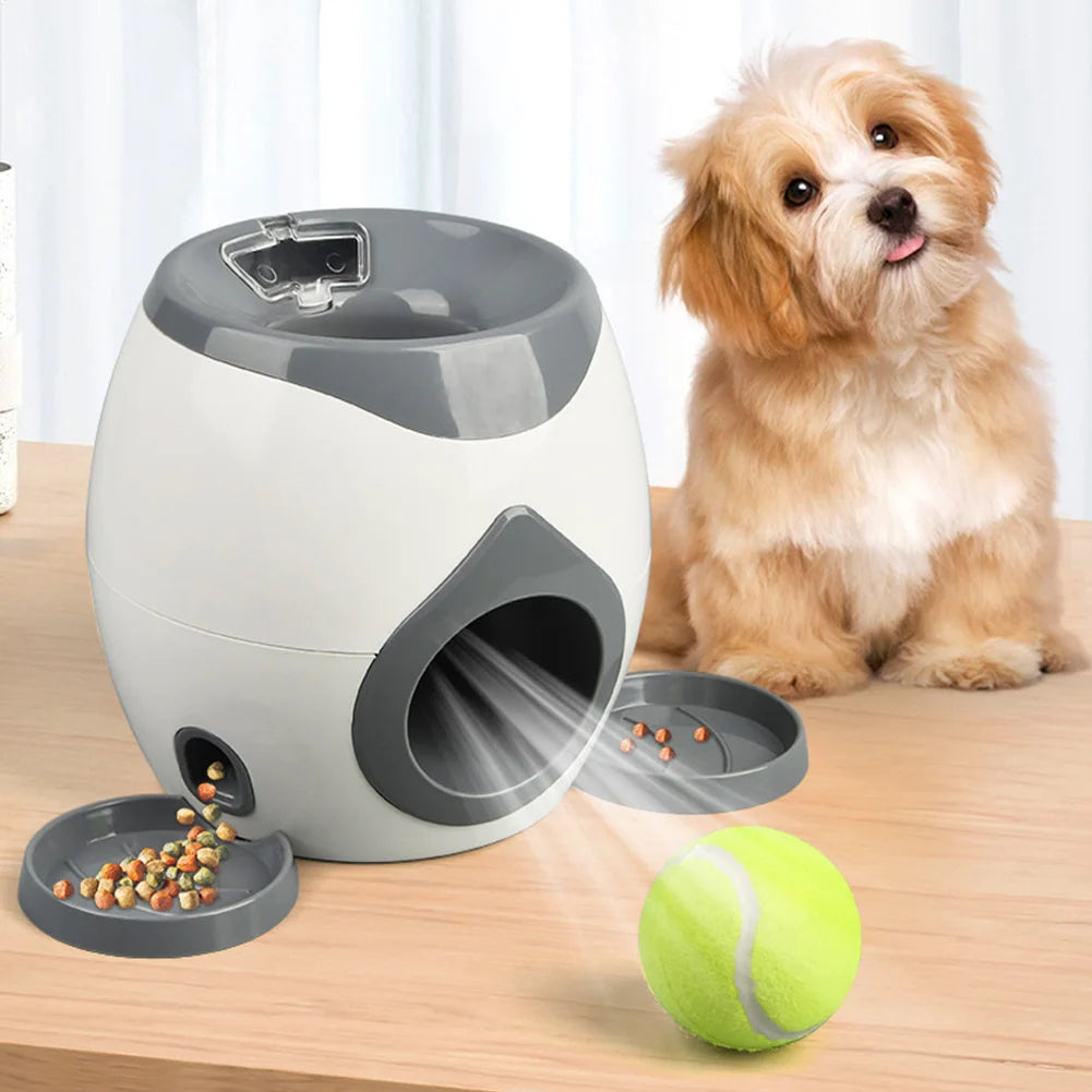 APWIKOGER Automatic Dog Ball Launcher Interactive Feeder
