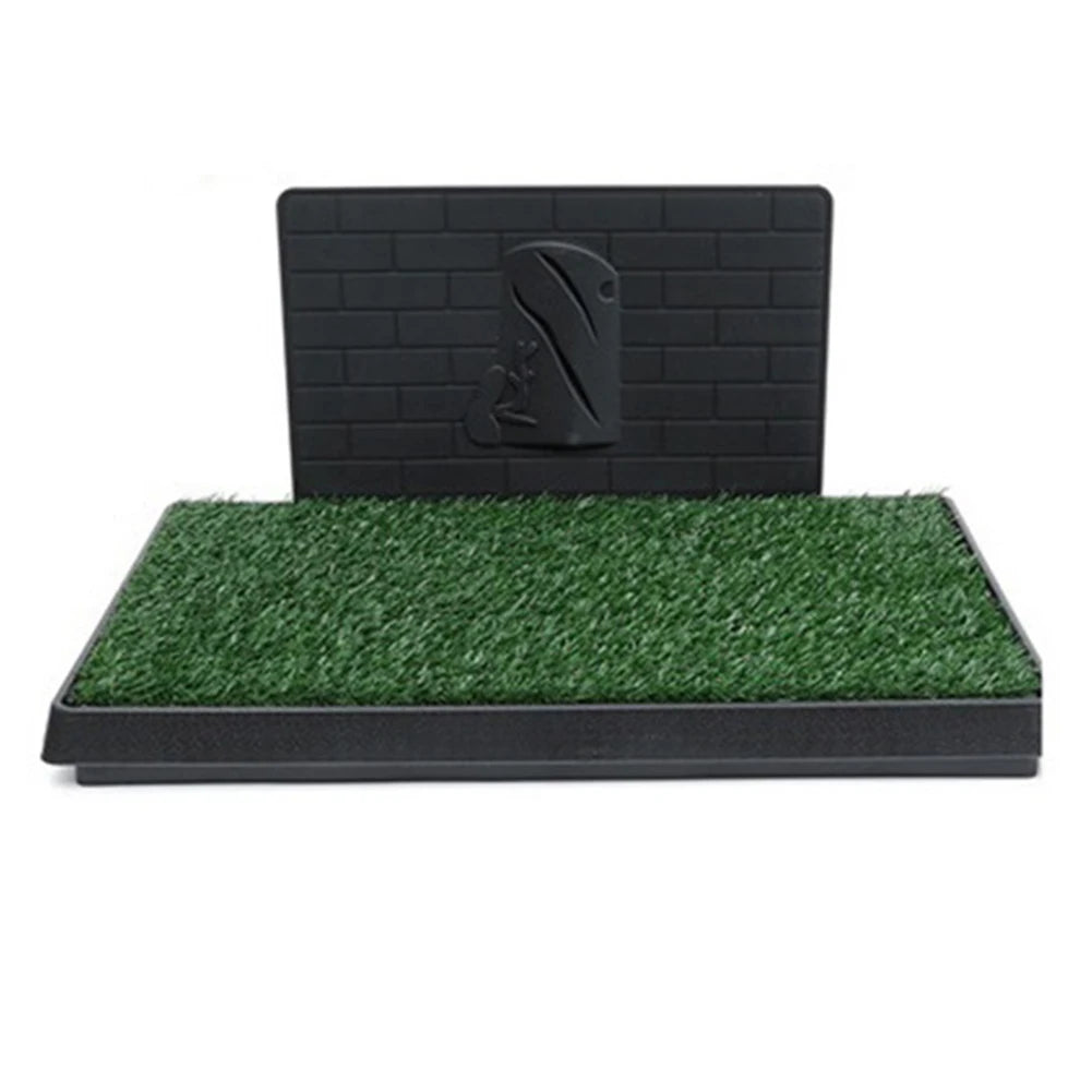 Dog Grass Pad With Large Tray For Indoor Puppy Potty