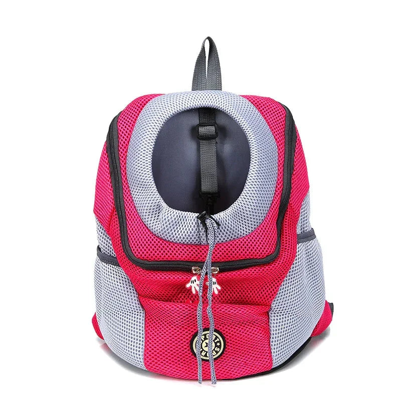 Backpack Dog Carrier Mesh Front Double Shoulder Design