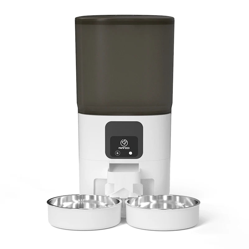 PAPIFEED Cat Double Bowl Smart Automatic Feeder With WiFi Timer