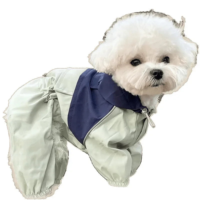 Pet Patchwork Raincoat for Dogs and Cats