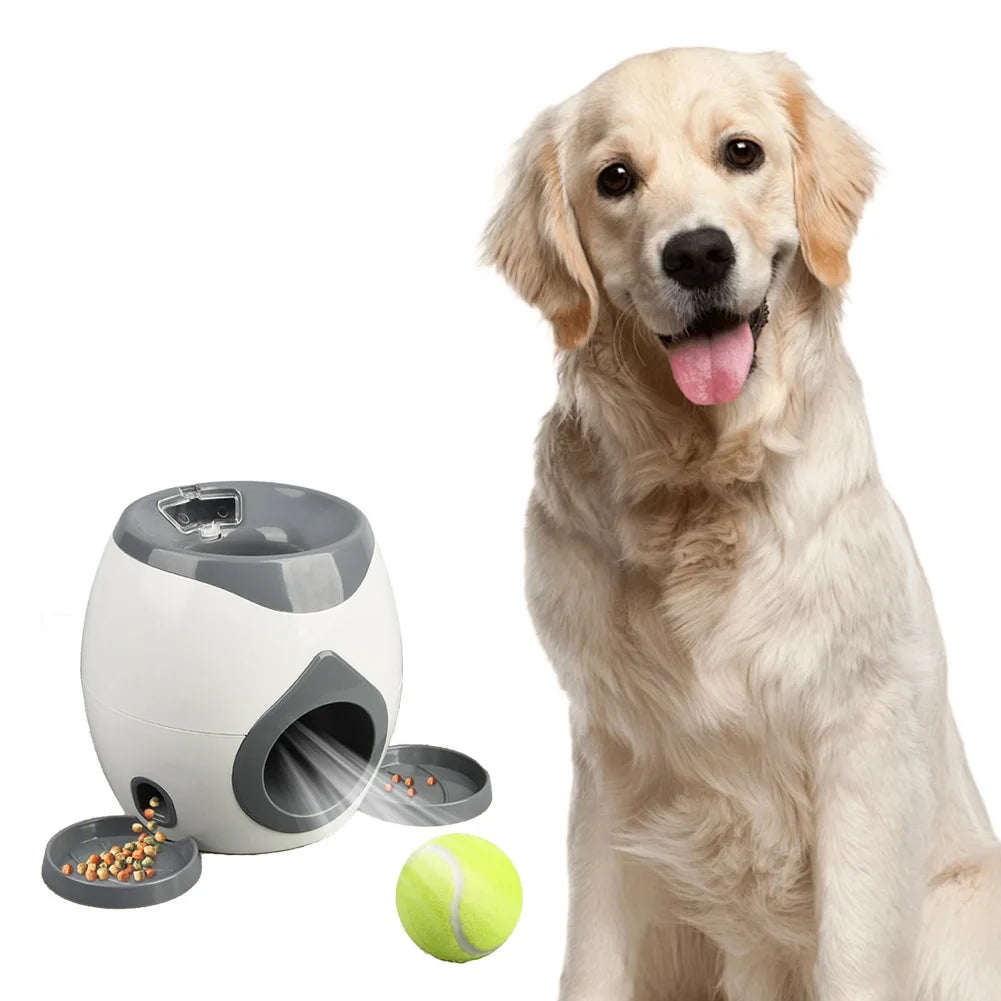 APWIKOGER Automatic Dog Ball Launcher Interactive Feeder