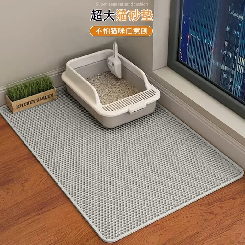 Zhejiang Waterproof Leather Cat Litter Mat With Double Layer