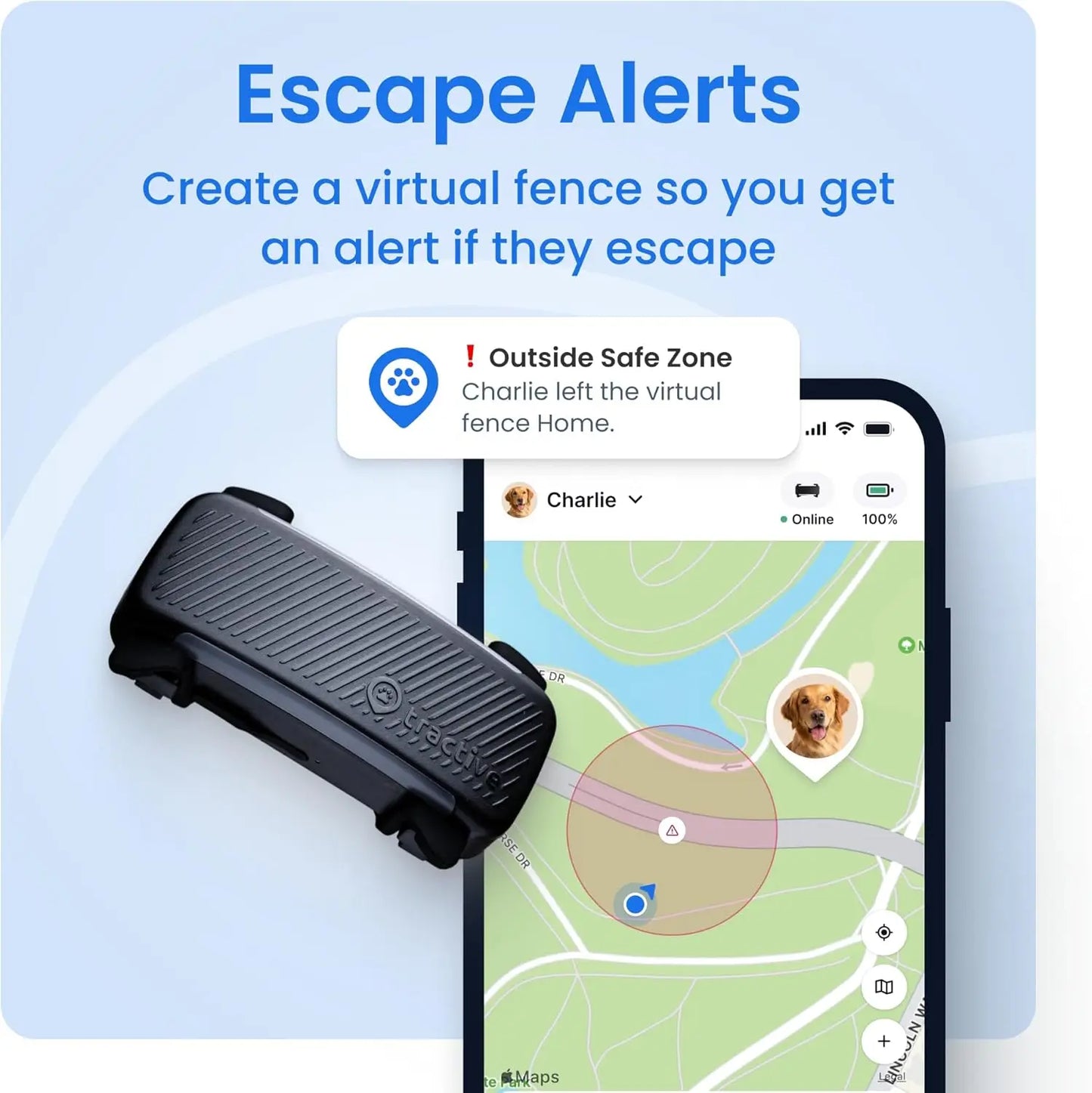 GPS Dog Tracker With Live Tracking For Pet Safety Enhanced