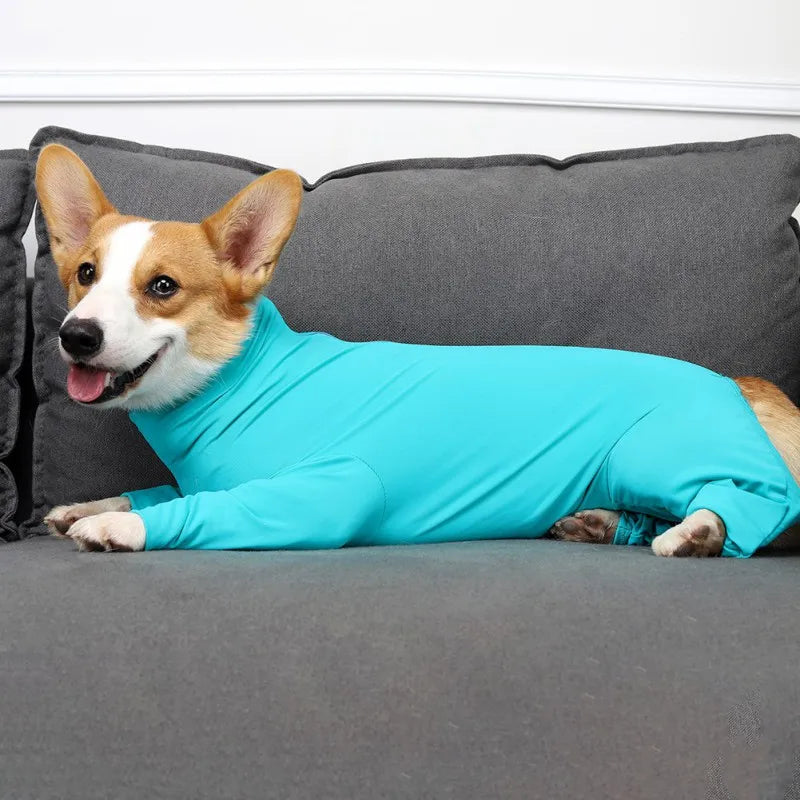 Dog Pajama Nylon Spandex Recovery Shirt For Four-Legged Pets