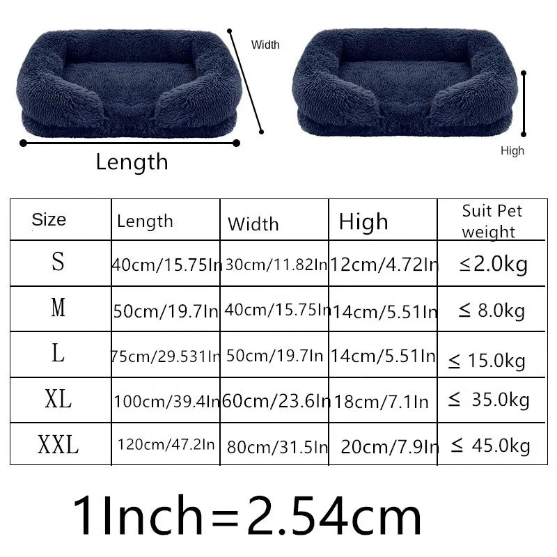 NONECN Dog Bed Nylon Removable Cover Plush Comfort