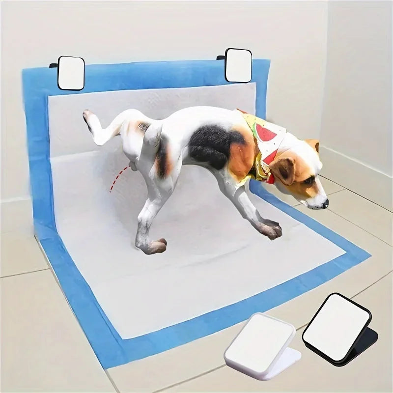 Wall-Mounted Dog Pee Pad Clip Holder Plastic