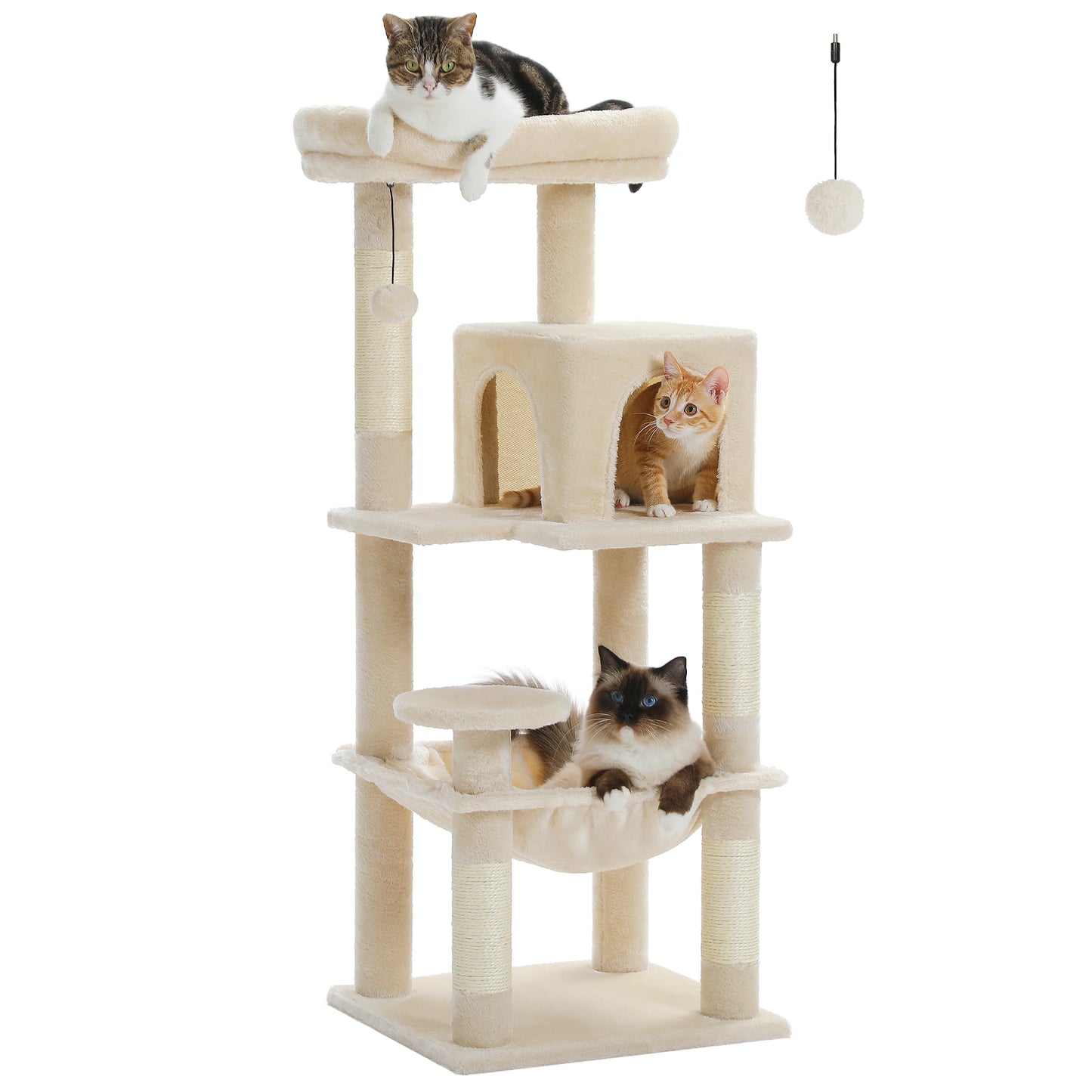 PETEPELACN Cat Tree 5-Level Tower for Indoor Cats Premium