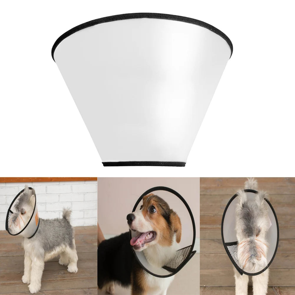 MOJOYCE Plastic Dog Cone Collar Recovery ECollar Protective