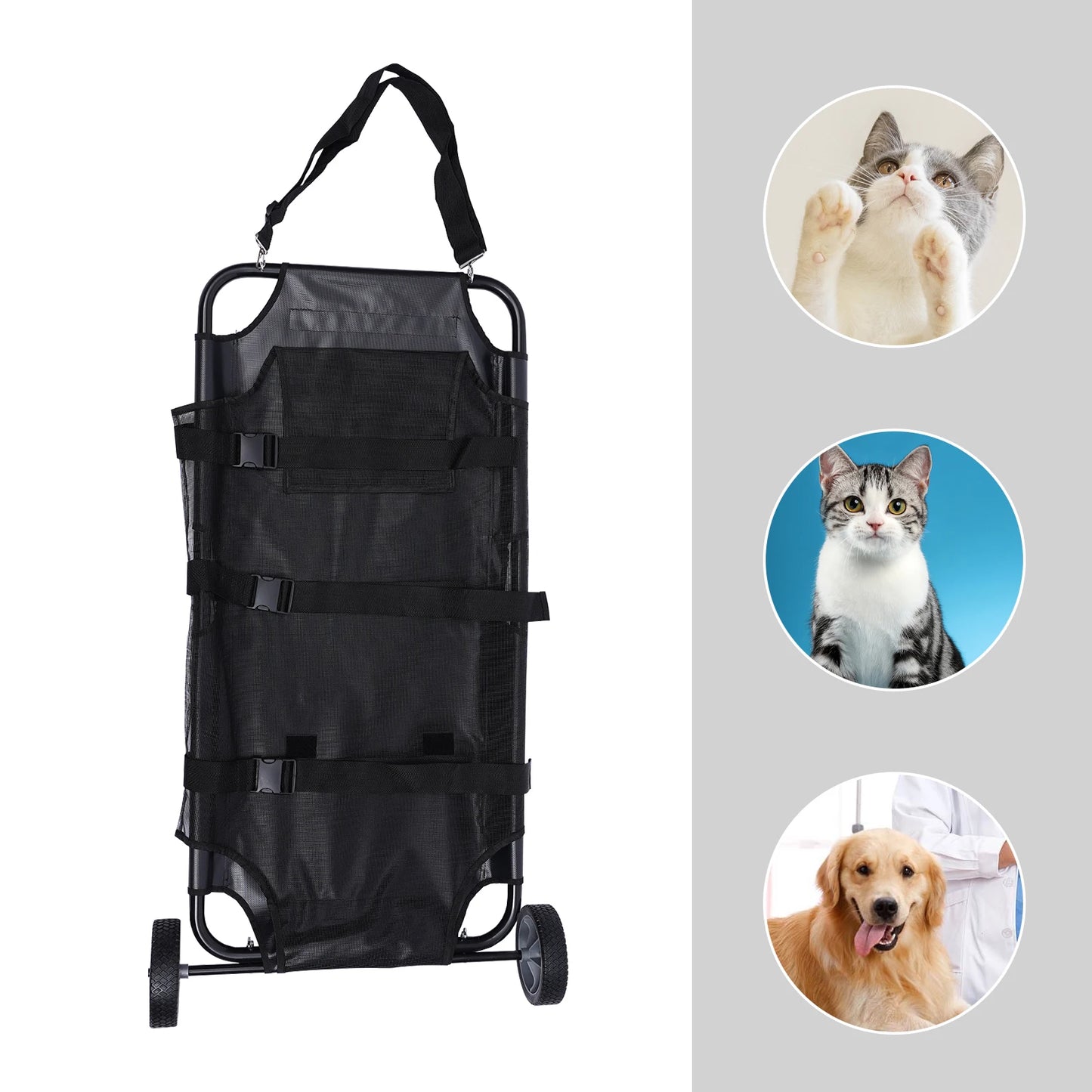 Pet Stretcher Stainless Steel Frame Oxford Cloth Foldable Bed