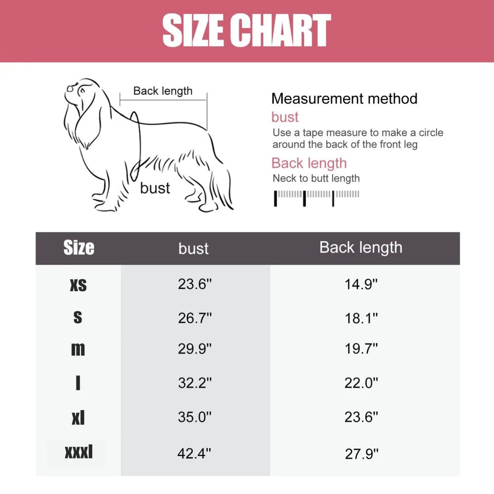 Dog Jumpsuit Fleece Cozy All-Season Winter Wear Dogs
