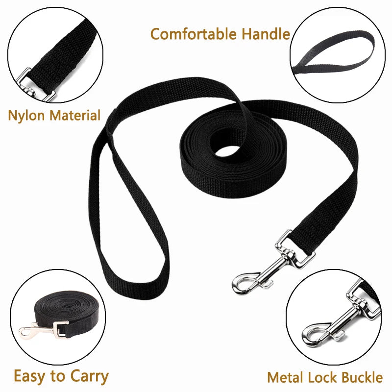 Dog Leash Nylon Heavy-Duty Training Lead For All Dogs