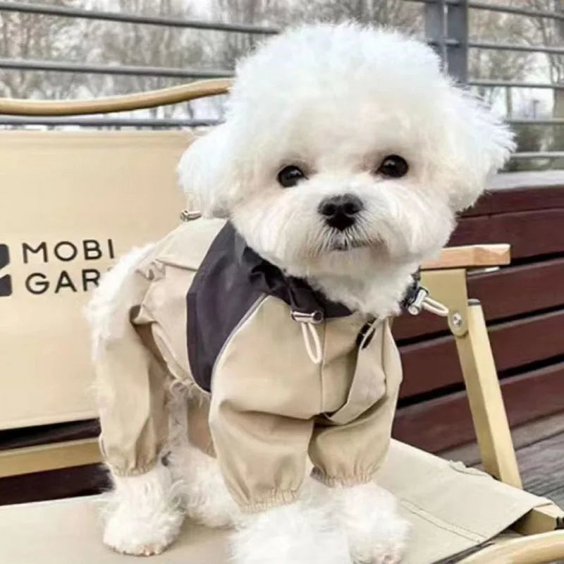 Pet Patchwork Raincoat for Dogs and Cats