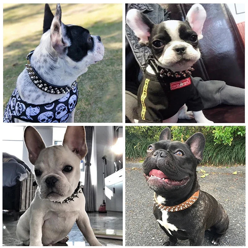 Dog Collar PU Leather Spiked Design For Everyday Use