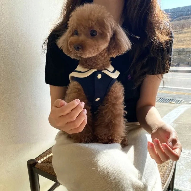 Cute Dog Vest T-Shirt Polo Shirt for Small and Medium Dogs Puppy Clothes Sweatshirt