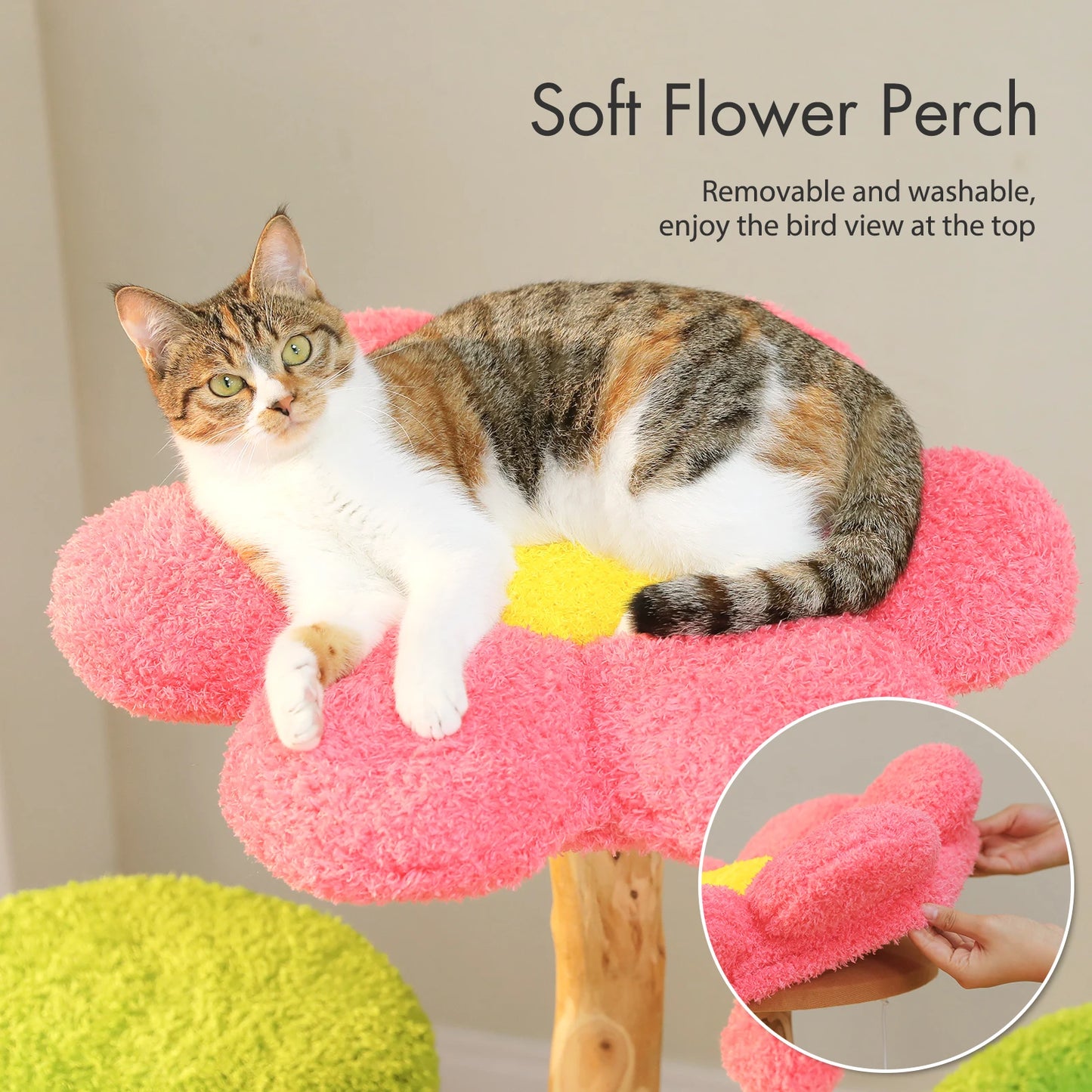 PAWZ Road Wood Cat Tree Four-Tier Indoor Pet Furniture