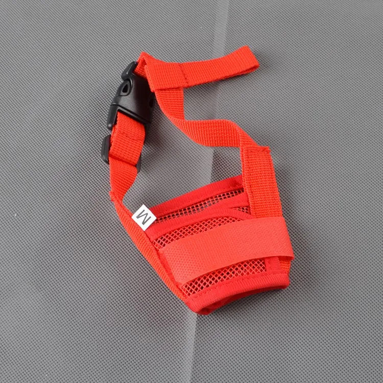 Dog Muzzle Adjustable Breathable Mesh Nylon Straps For Dogs